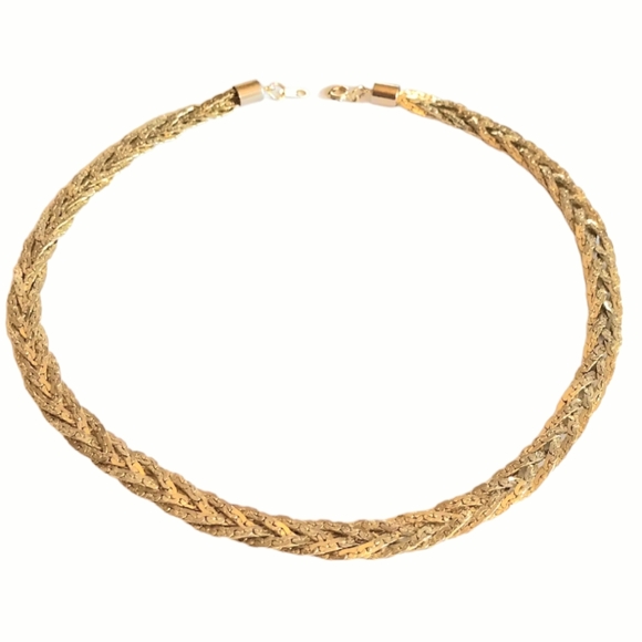 Vintage gold plated necklace like new 18" Made in Korea - Picture 13 of 17